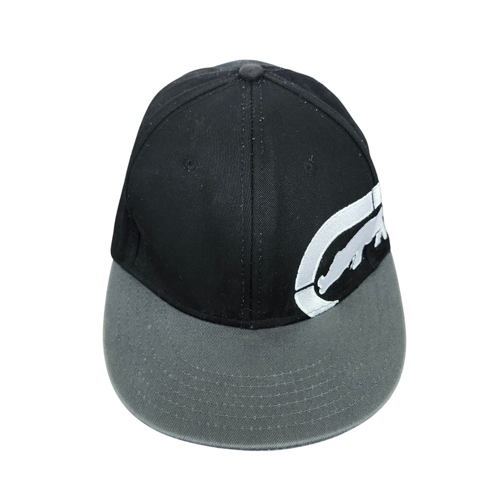 Ecko Unltd Snapback Hat Black Grey Rhino Embroidered Streetwear Cap RN109028